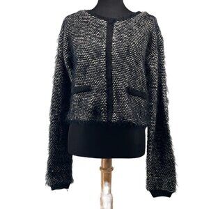𝅺silvian Heach button front cardigan wool blend snap closures sz m career event